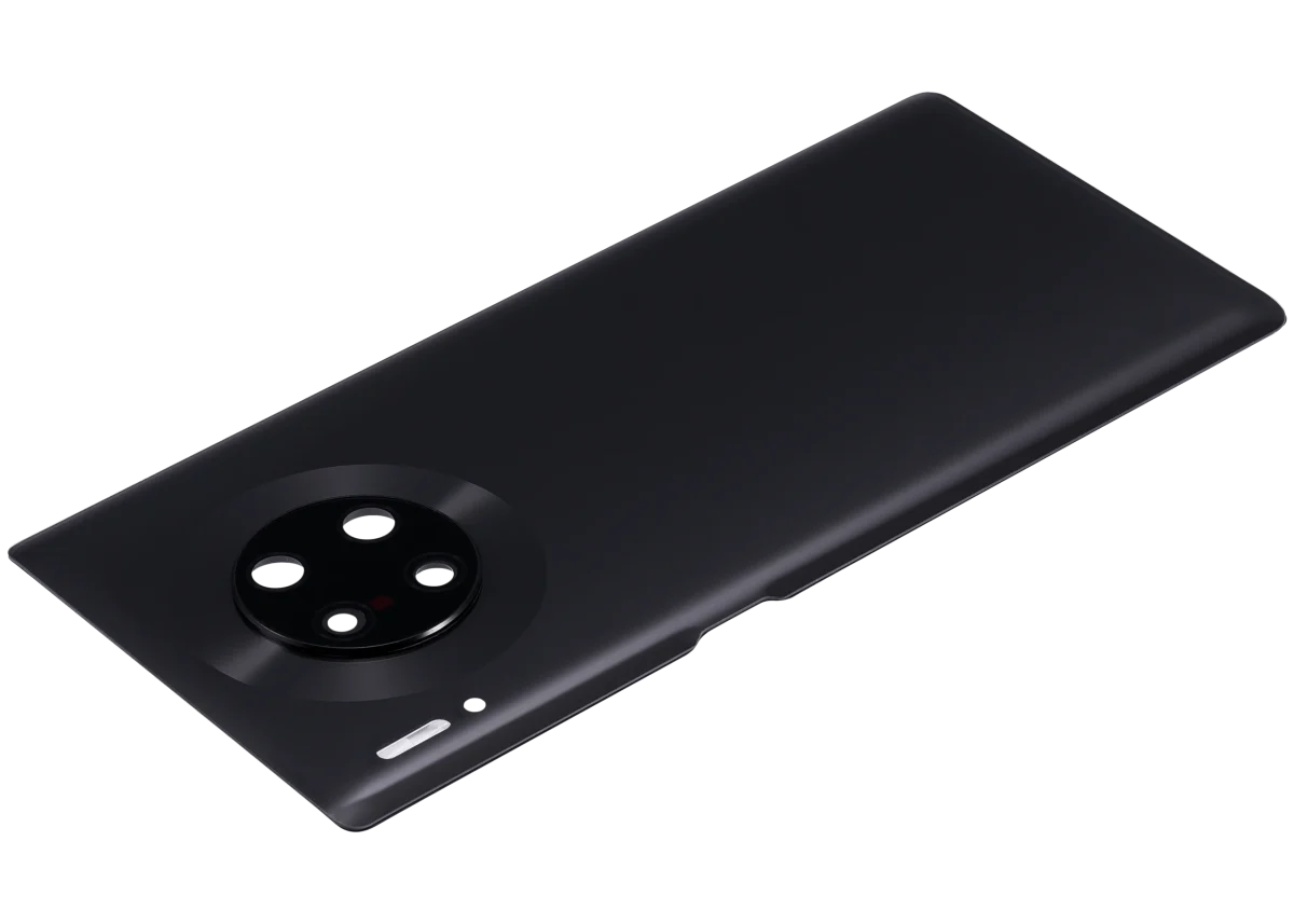 Huawei Mate 30 Pro İle Uyumlu Arka Kapak Camı Kamera Lensli (Siyah) - Görsel 5