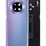 Huawei Mate 30 Pro İle Uyumlu Arka Kapak Camı Kamera Lensli (Uzay Gümüşü)