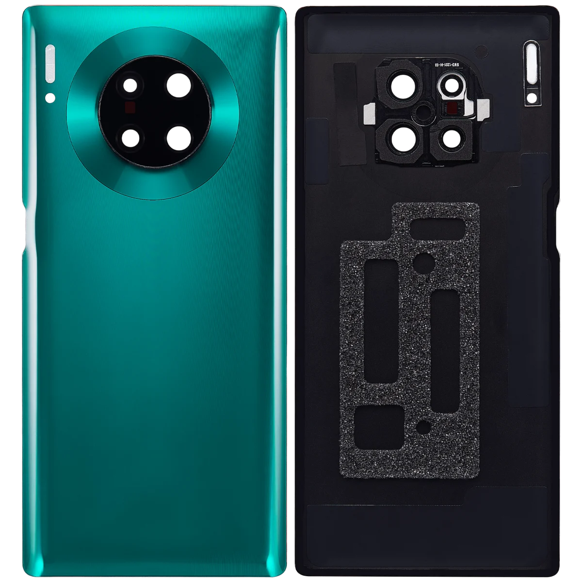 Huawei Mate 30 Pro İle Uyumlu Arka Kapak Camı Kamera Lensli (Zümrüt Yeşili) - Görsel 2