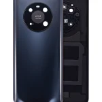 Huawei Mate 40 İle Uyumlu Arka Kapak Camı Kamera Lensli (Siyah)
