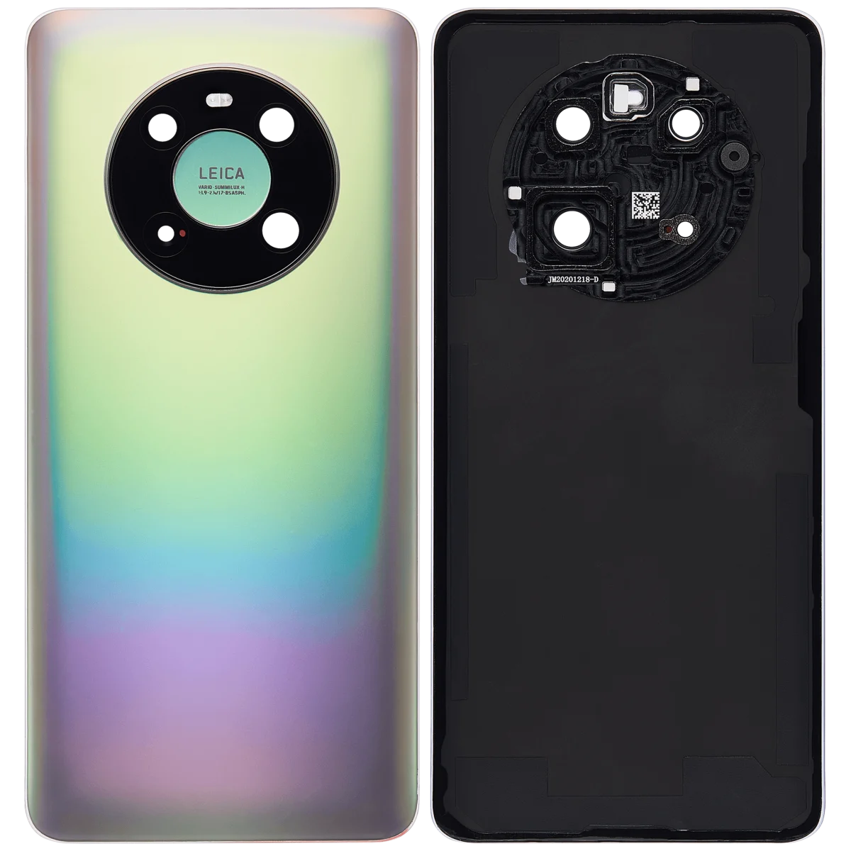 Huawei Mate 40 İle Uyumlu Kamera Lensli Arka Kapak Cam İle Uyumlu ı (Gümüş) - Görsel 2