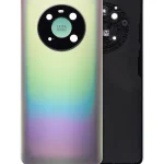 Huawei Mate 40 İle Uyumlu Kamera Lensli Arka Kapak Cam İle Uyumlu ı (Gümüş)