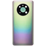 Huawei Mate 40 İle Uyumlu Kamera Lensli Arka Kapak Cam İle Uyumlu ı (Gümüş) - Görsel 3