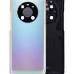 Huawei Mate 40 Pro İle Uyumlu Arka Kapak Camı Kamera Lensli (Mat Altın)
