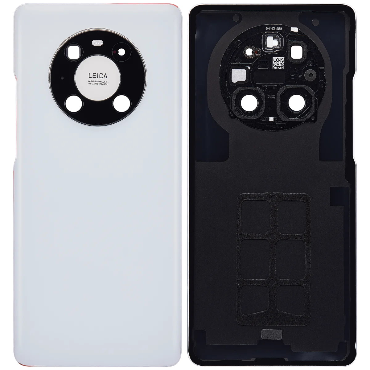 Huawei Mate 40 Pro İle Uyumlu Arka Kapak Camı Kamera Lensli (Mat Beyaz) - Görsel 2