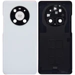 Huawei Mate 40 Pro İle Uyumlu Arka Kapak Camı Kamera Lensli (Mat Beyaz) - Görsel 2
