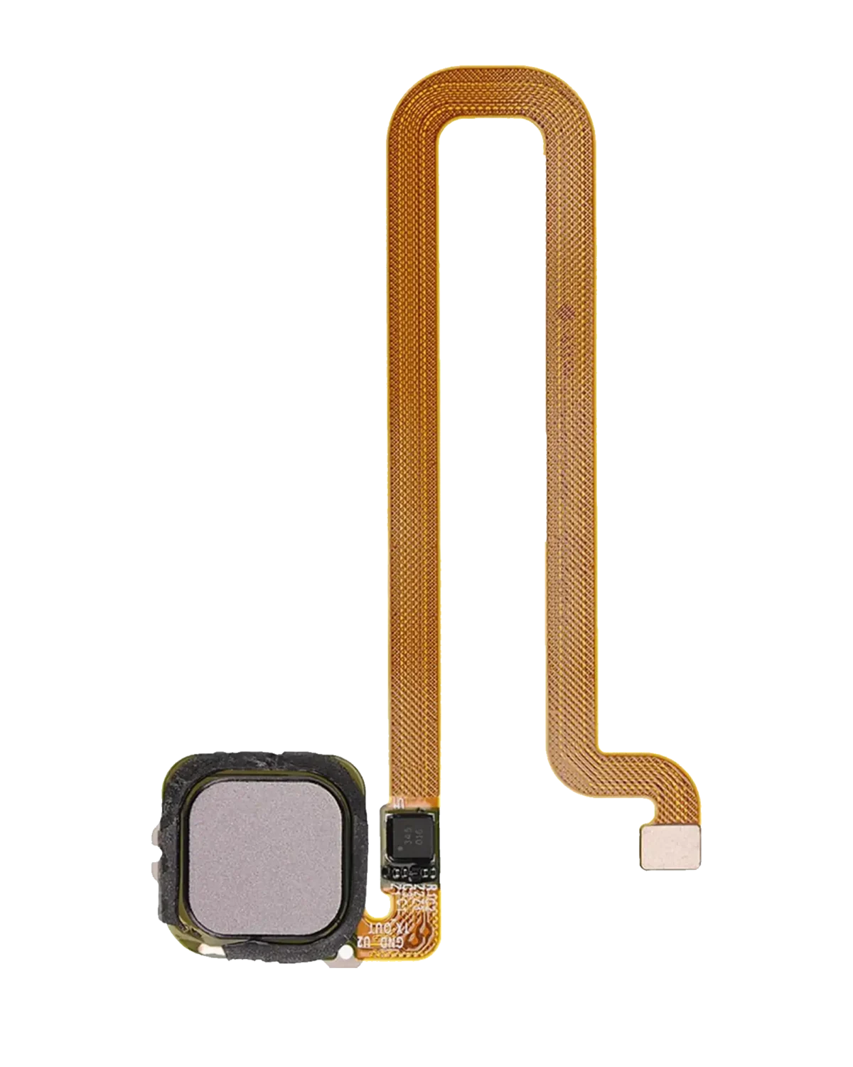 Huawei Mate 8 İle Uyumlu Parmak İzi Okuyucu Esnek Kablolu (Gri)