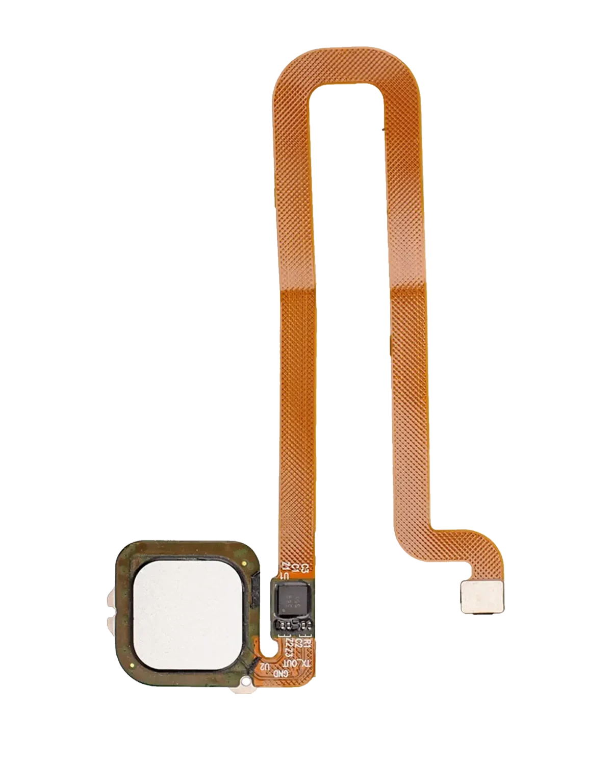 Huawei Mate 8 İle Uyumlu Parmak İzi Okuyucu Esnek Kablolu (Gümüş)
