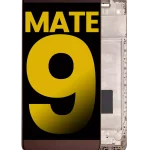 Huawei Mate 9 İle Uyumlu Ekran Dokunmatik Çerçeveli ekran %100 Orijinal  (Kahverengi)