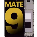 Huawei Mate 9 İle Uyumlu Ekran Dokunmatik Çerçeveli ekran %100 Orijinal (Siyah)