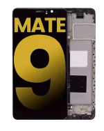 Huawei Mate 9 İle Uyumlu Ekran Dokunmatik Çerçeveli ekran %100 Orijinal (Siyah)