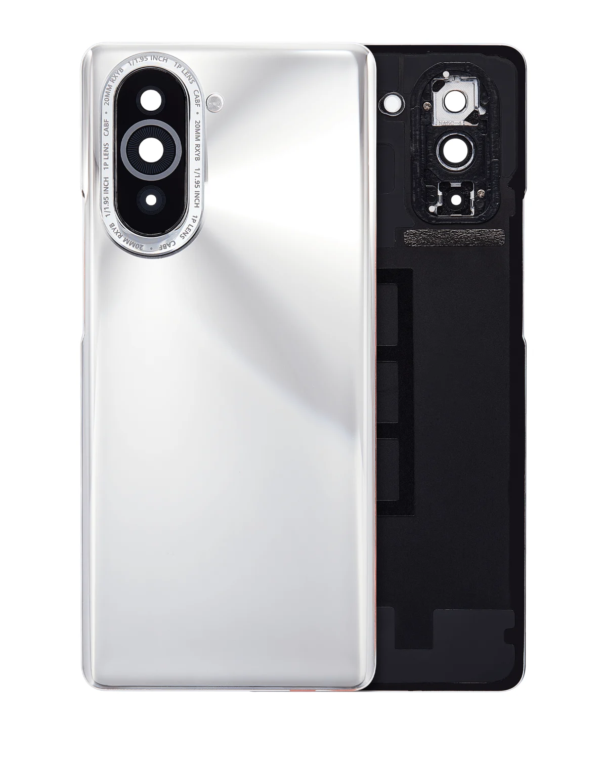 Huawei Nova 10 İle Uyumlu Arka Kapak Camı Kamera Lensli (Altın)