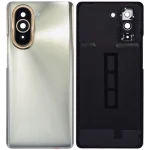 Huawei Nova 10 İle Uyumlu Arka Kapak Camı Kamera Lensli (Gümüş) - Görsel 2