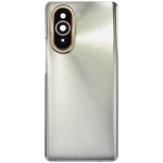 Huawei Nova 10 İle Uyumlu Arka Kapak Camı Kamera Lensli (Gümüş) - Görsel 3