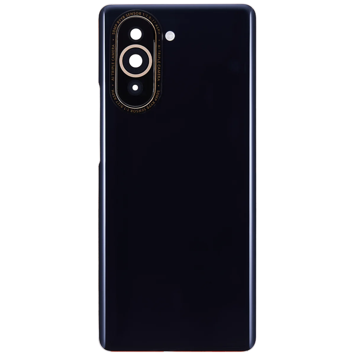Huawei Nova 10 İle Uyumlu Arka Kapak Camı Kamera Lensli (Siyah) - Görsel 3