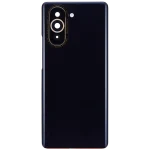 Huawei Nova 10 İle Uyumlu Arka Kapak Camı Kamera Lensli (Siyah) - Görsel 3