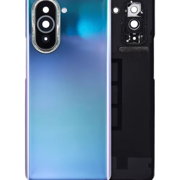 Huawei Nova 10 İle Uyumlu Arka Kapak Camı Kamera Lensli (Violet)