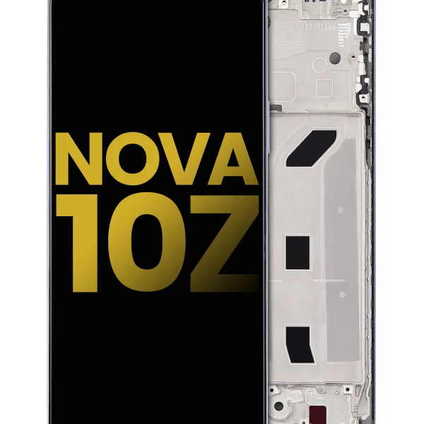 Huawei Nova 10 İle Uyumlu Ekran Dokunmatik Çerçeveli ekran %100 Orijinal (Gümüş)