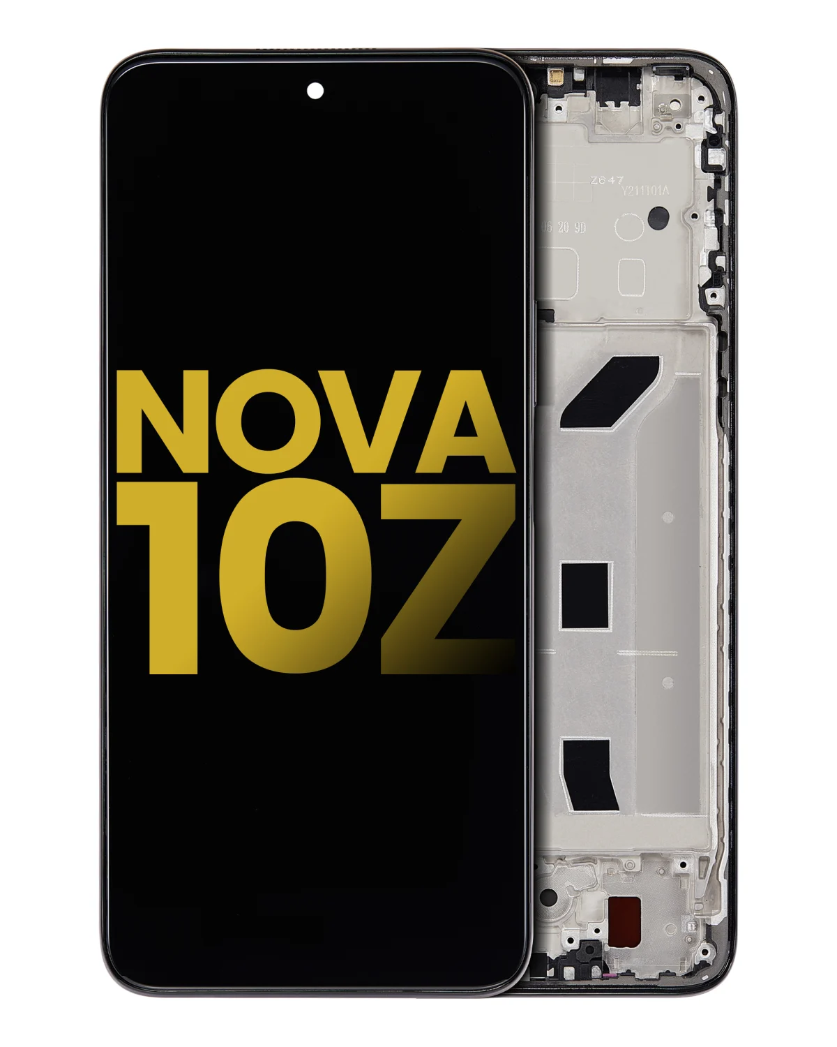 Huawei Nova 10 İle Uyumlu Ekran Dokunmatik Z %100 Orijinal (Siyah) Çerçeveli ekran