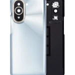 Huawei Nova 10 Pro İle Uyumlu Arka Kapak Camı Kamera Lensli (Gümüş)