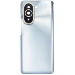 Huawei Nova 10 Pro İle Uyumlu Arka Kapak Camı Kamera Lensli (Gümüş) - Görsel 3