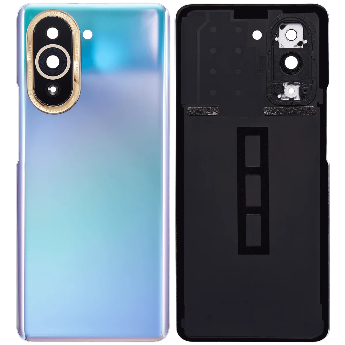 Huawei Nova 10 Pro İle Uyumlu Arka Kapak Camı Kamera Lensli (Mor) - Görsel 2