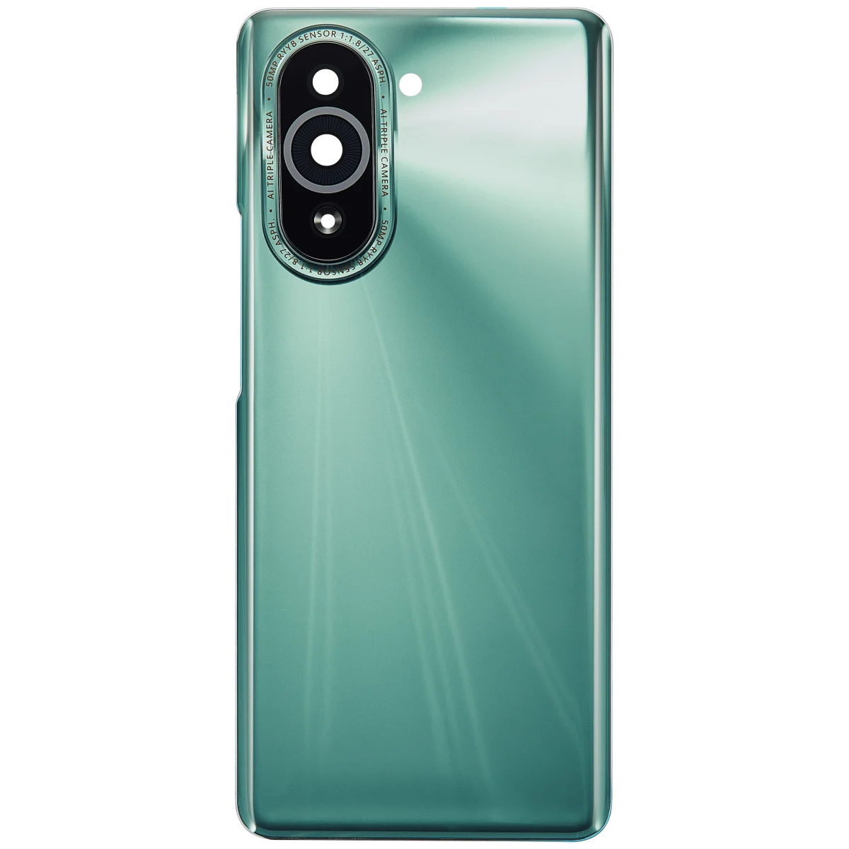 Huawei Nova 10 Pro İle Uyumlu Arka Kapak Camı Kamera Lensli (Yeşil) - Görsel 3