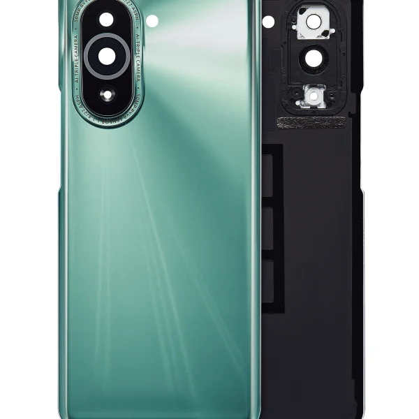 Huawei Nova 10 Pro İle Uyumlu Arka Kapak Camı Kamera Lensli (Yeşil)