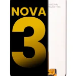 Huawei Nova 3 İle Uyumlu Ekran Dokunmatik Çerçevesiz Amoled ekran %100 Orijinal (Siyah)