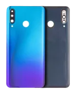 Huawei Nova 4 İle Uyumlu Arka Kapak Camı Kamera LensliE (48 GB RAM Logosuz) (Tavuskuşu Mavisi)
