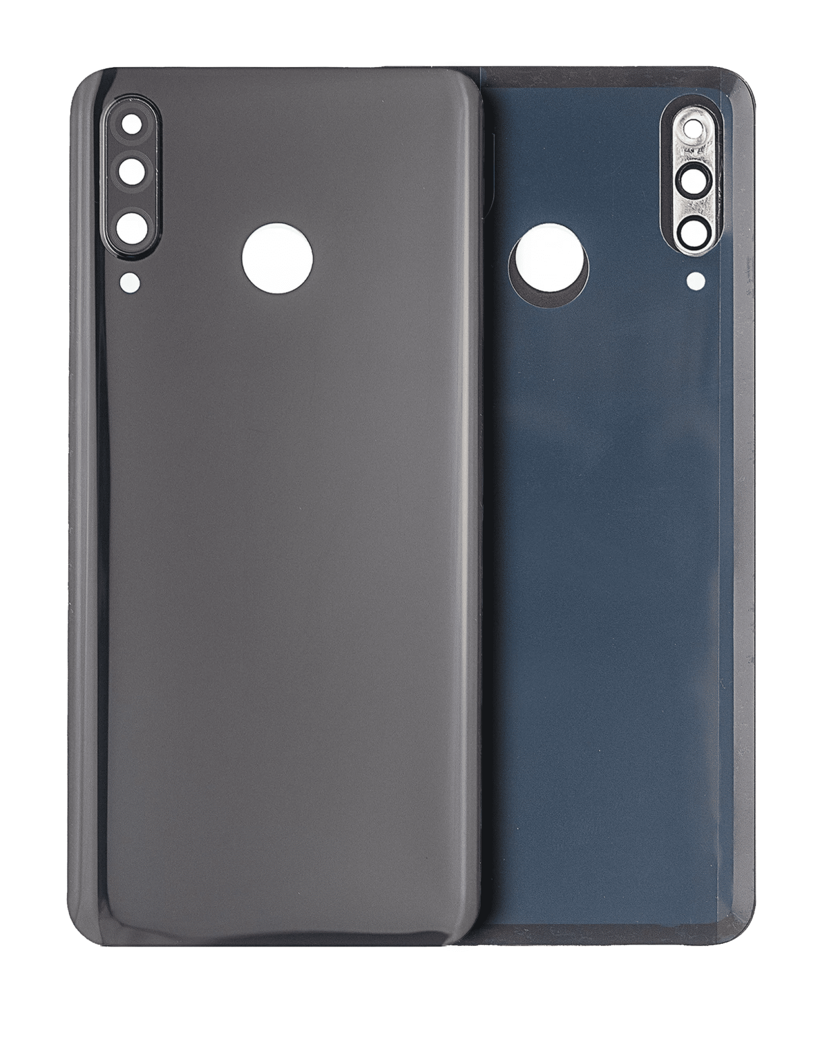 Huawei Nova 4E İle Uyumlu Arka Kapak Camı Kamera Lensli (48 GB RAM Logosuz) (Gece ​​Yarısı Siyahı)