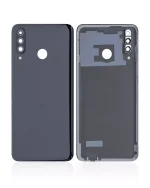 Huawei Nova 4E İle Uyumlu Arka Kapak Camı Kamera Lensli (64 GB RAM Logosuz) (Gece ​​Yarısı Siyahı) - Görsel 2