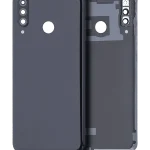 Huawei Nova 4E İle Uyumlu Arka Kapak Camı Kamera Lensli (64 GB RAM Logosuz) (Gece ​​Yarısı Siyahı)