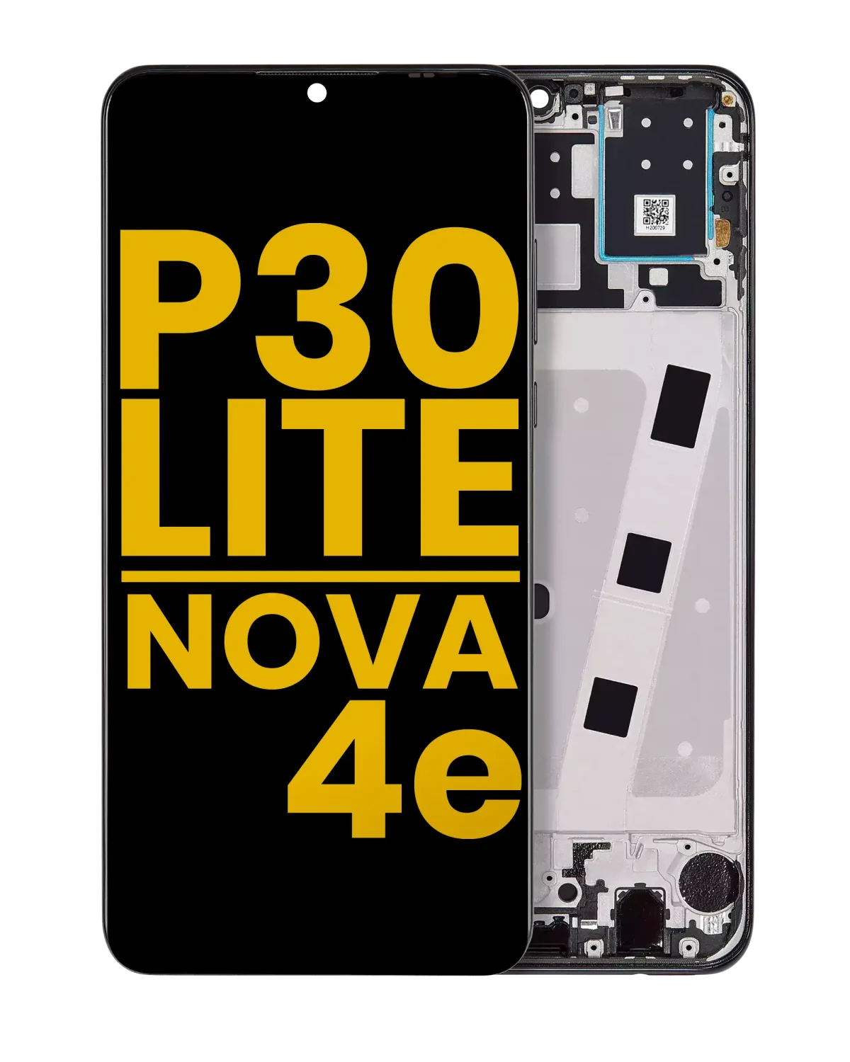 Huawei Nova 4e İle Uyumlu Ekran Dokunmatik Çerçeveli ekran  %100 Orijinal (64 GB RAM) (Gece ​​Yarısı Siyahı)