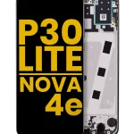 Huawei Nova 4e İle Uyumlu Ekran Dokunmatik Çerçeveli ekran  %100 Orijinal (64 GB RAM) (Gece ​​Yarısı Siyahı)