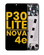 Huawei Nova 4e İle Uyumlu Ekran Dokunmatik Çerçeveli ekran  %100 Orijinal (64 GB RAM) (Gece ​​Yarısı Siyahı)