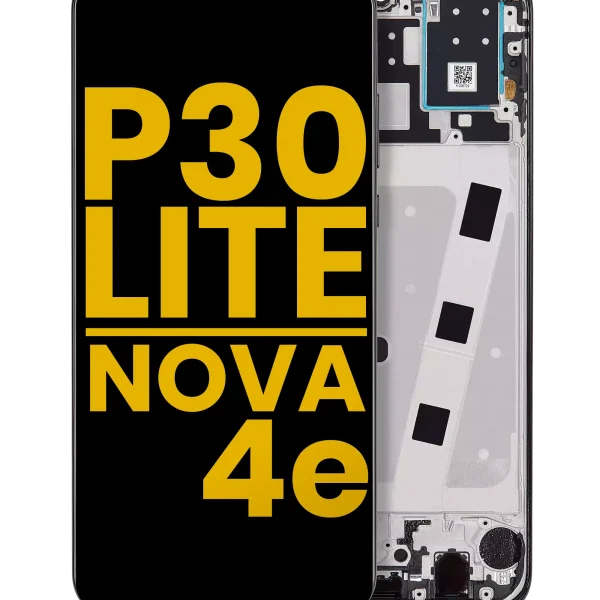Huawei Nova 4e İle Uyumlu Ekran Dokunmatik Çerçeveli ekran  %100 Orijinal (64 GB RAM) (Gece ​​Yarısı Siyahı)