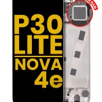 Huawei Nova 4e İle Uyumlu Ekran Dokunmatik Çerçeveli ekran  %100 Orijinal (64 GB RAM) (İnci Beyazı)