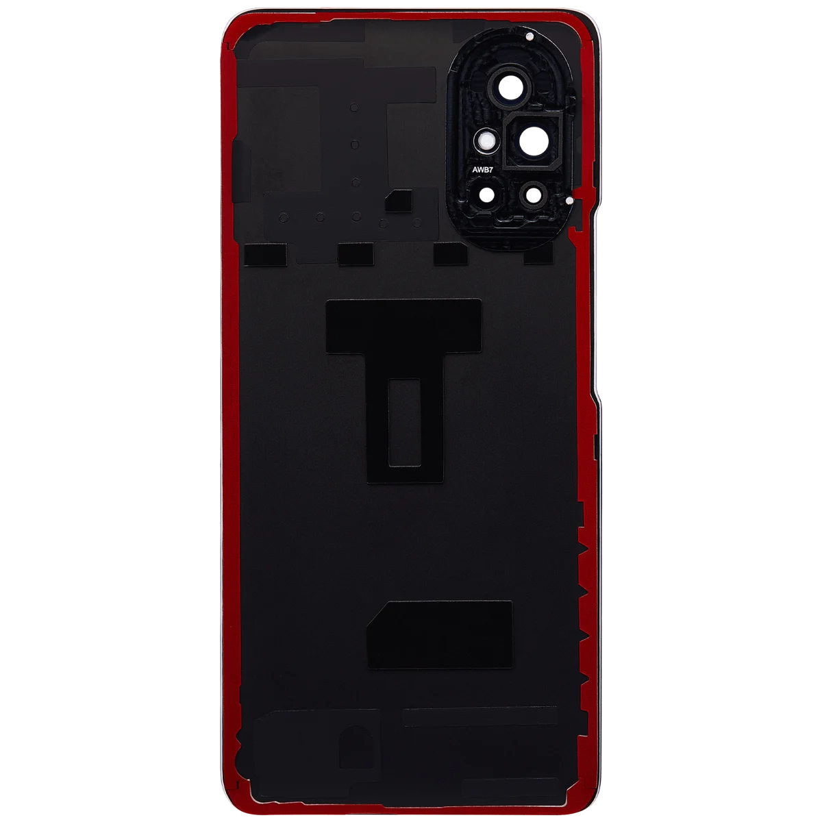 Huawei Nova 8 İle Uyumlu Arka Kapak Camı Kamera Lensli (Gümüş) - Görsel 4