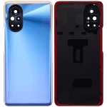 Huawei Nova 8 İle Uyumlu Arka Kapak Camı Kamera Lensli (Mavi) - Görsel 2