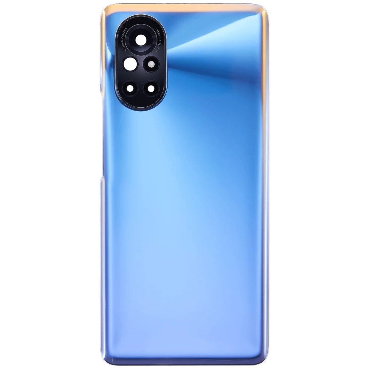 Huawei Nova 8 İle Uyumlu Arka Kapak Camı Kamera Lensli (Mavi) - Görsel 3