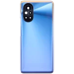 Huawei Nova 8 İle Uyumlu Arka Kapak Camı Kamera Lensli (Mavi) - Görsel 3