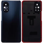 Huawei Nova 8 İle Uyumlu Arka Kapak Camı Kamera Lensli (Siyah) - Görsel 2