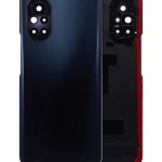 Huawei Nova 8 İle Uyumlu Arka Kapak Camı Kamera Lensli (Siyah)