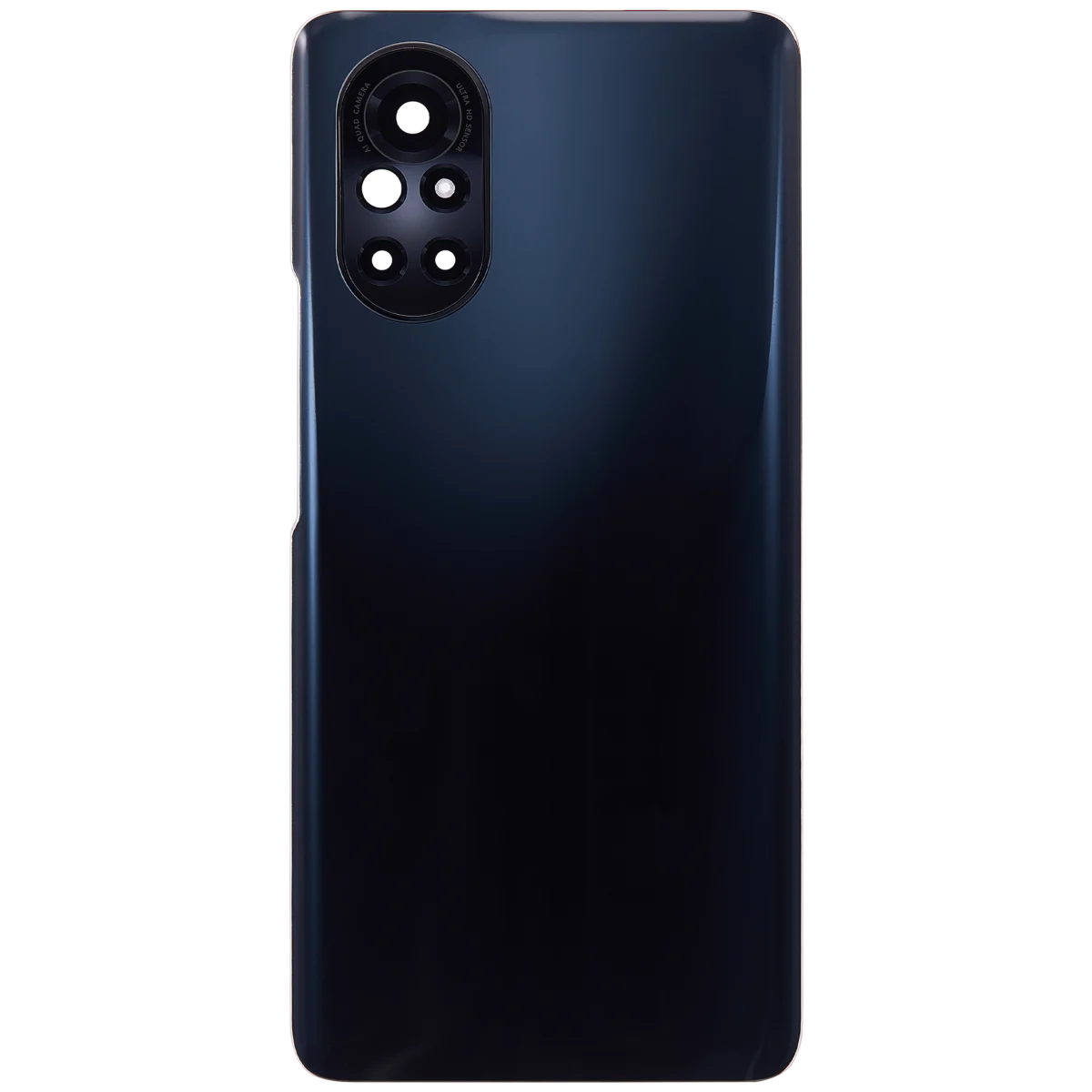 Huawei Nova 8 İle Uyumlu Arka Kapak Camı Kamera Lensli (Siyah) - Görsel 3
