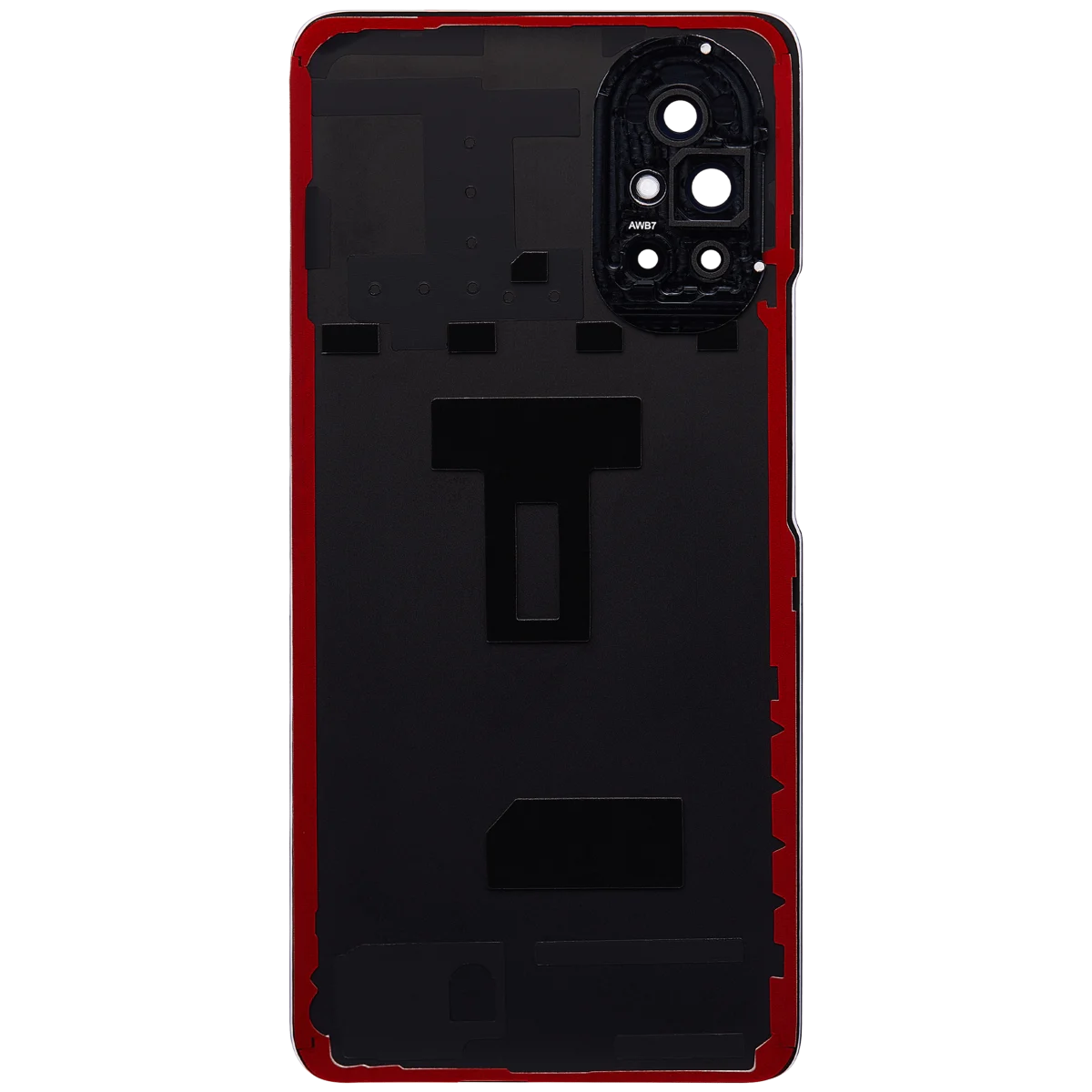 Huawei Nova 8 İle Uyumlu Arka Kapak Camı Kamera Lensli (Siyah) - Görsel 4