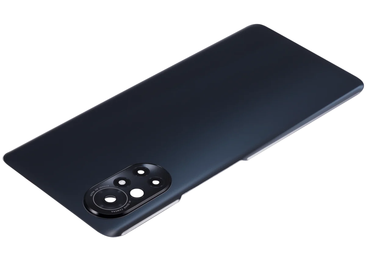 Huawei Nova 8 İle Uyumlu Arka Kapak Camı Kamera Lensli (Siyah) - Görsel 5