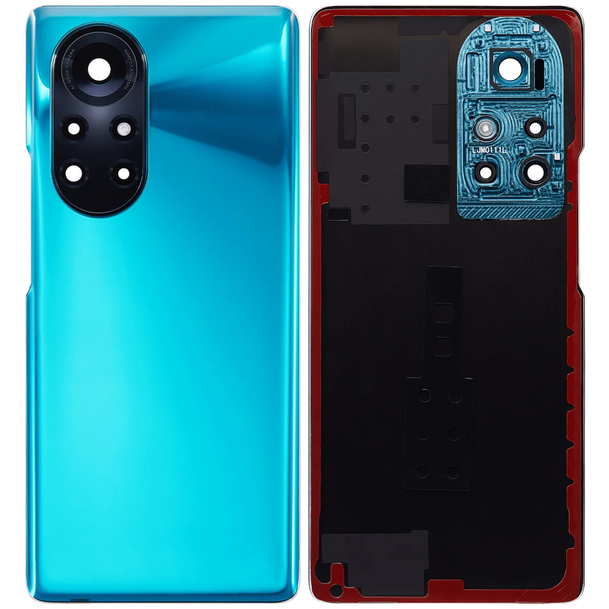 Huawei Nova 8 Pro İle Uyumlu Arka Kapak Camı Kamera Lensli (Yeşil) - Görsel 2