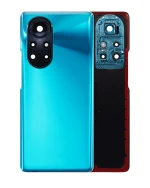 Huawei Nova 8 Pro İle Uyumlu Arka Kapak Camı Kamera Lensli (Yeşil)