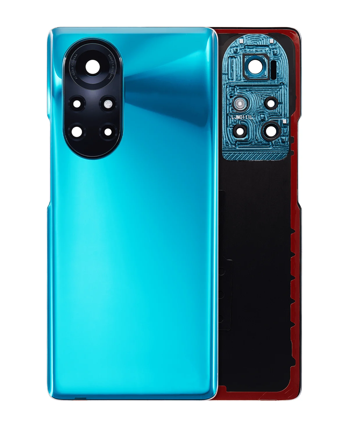 Huawei Nova 8 Pro İle Uyumlu Arka Kapak Camı Kamera Lensli (Yeşil) - Görsel 7
